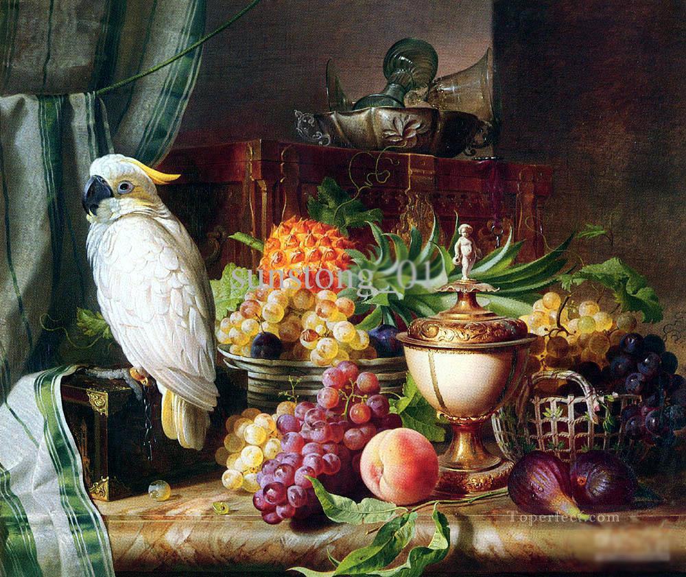 handicraft parrot with still life Classic still life Oil Paintings